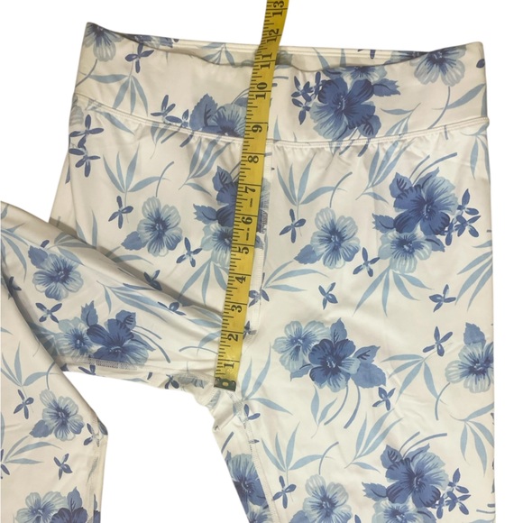 NWT LoveShackFancy Bogner Fire+Ice Blue Floral Base Layer Ski Leggings (AA) - Picture 10 of 16